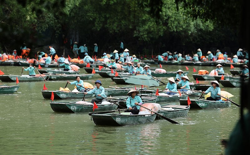 Trang An and Ninh Binh announced to welcome visitors again from 10:00 a.m. on July 23. Photo: Trang An Heritage