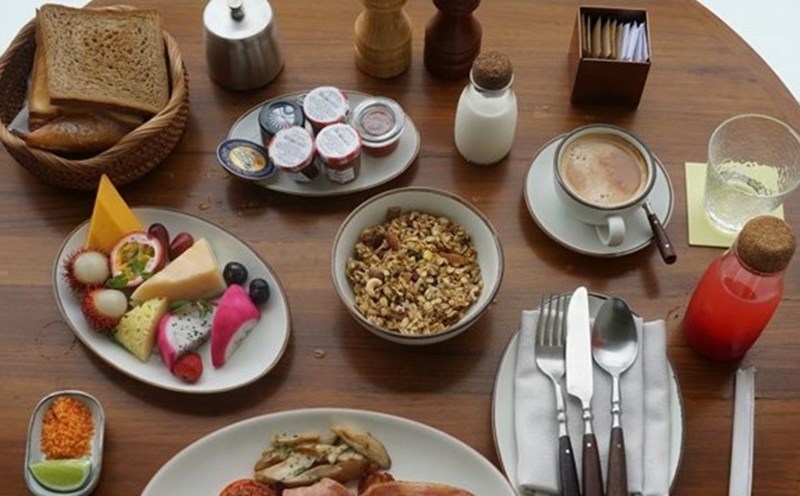 Having a healthy breakfast helps increase metabolism and effectively reduce belly fat. Photo: Thanh Thanh