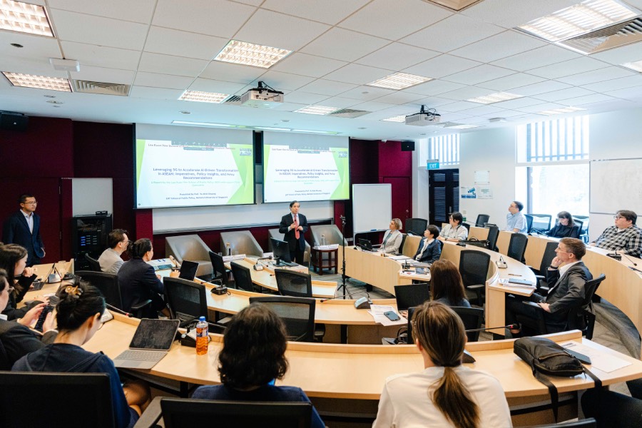 La Politica de la Escuela de Justicia ha anunciado la estrategia de conversion 5G-AI de ASEAN. Foto: NVCC