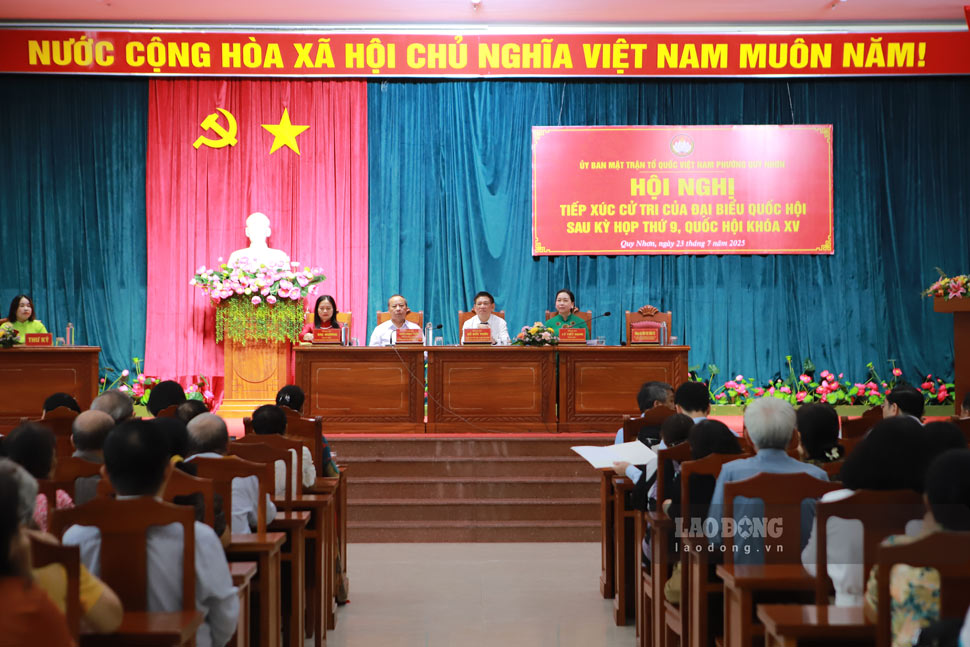 Quang canh buoi tiep xuc cu tri. Anh: Hoai Phuong