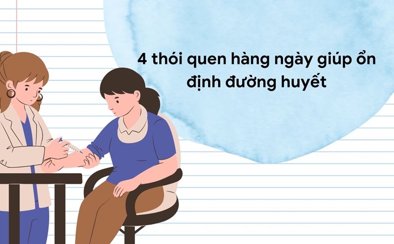 Exercising regularly for at least 30 minutes a day helps stabilize blood sugar. Graphic photo: Huong Son