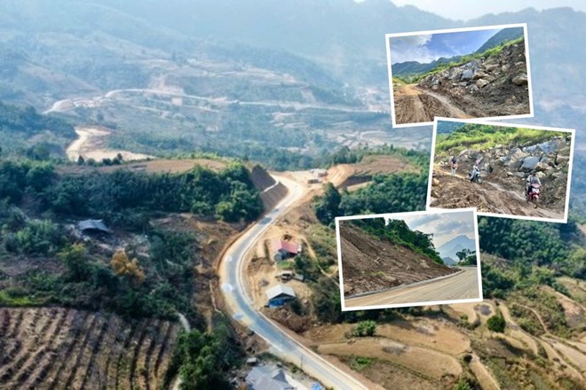 Nỗi lo sạt lở trên tuyến đường trăm tỉ đồng nối khu du lịch hồ Ba Bể