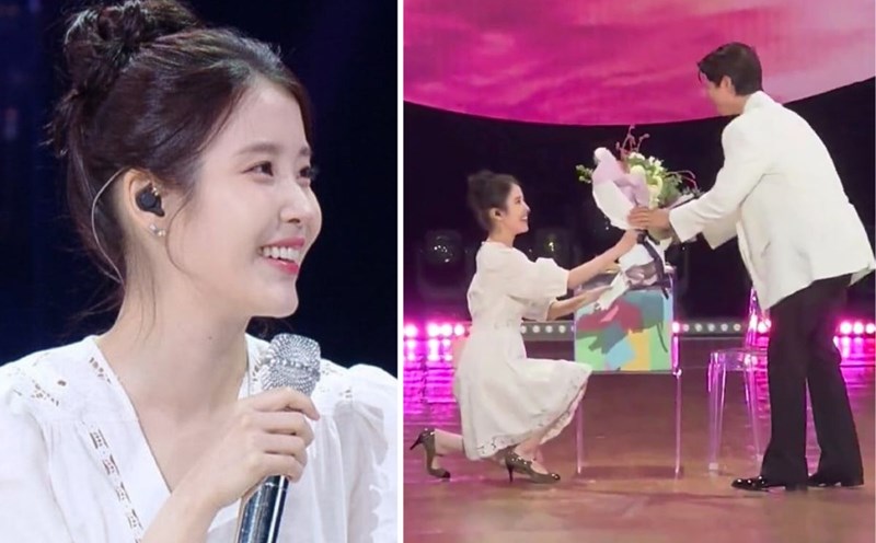 IU surprised Park Bo Gum. Photo: The Seasons producer