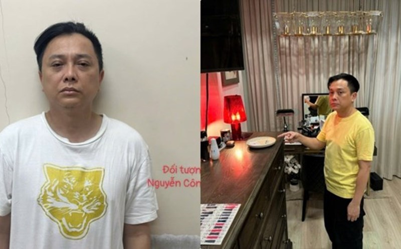 Designer Cong Tri was arrested for drugs. Photo: Provided by the police