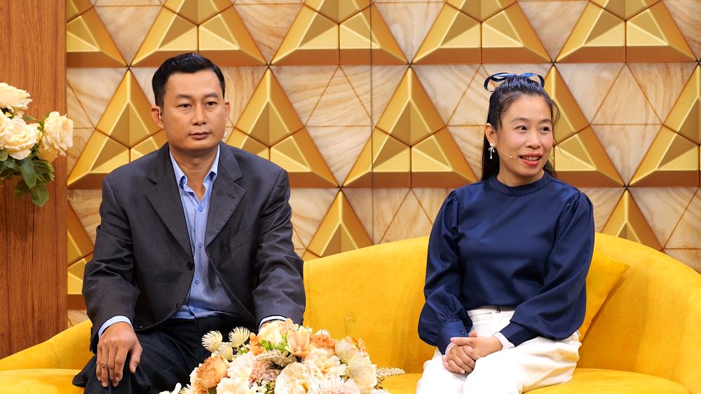 Mr. Tuan and his wife at "Husband and Wife Harmony". Photo: Jet provided.