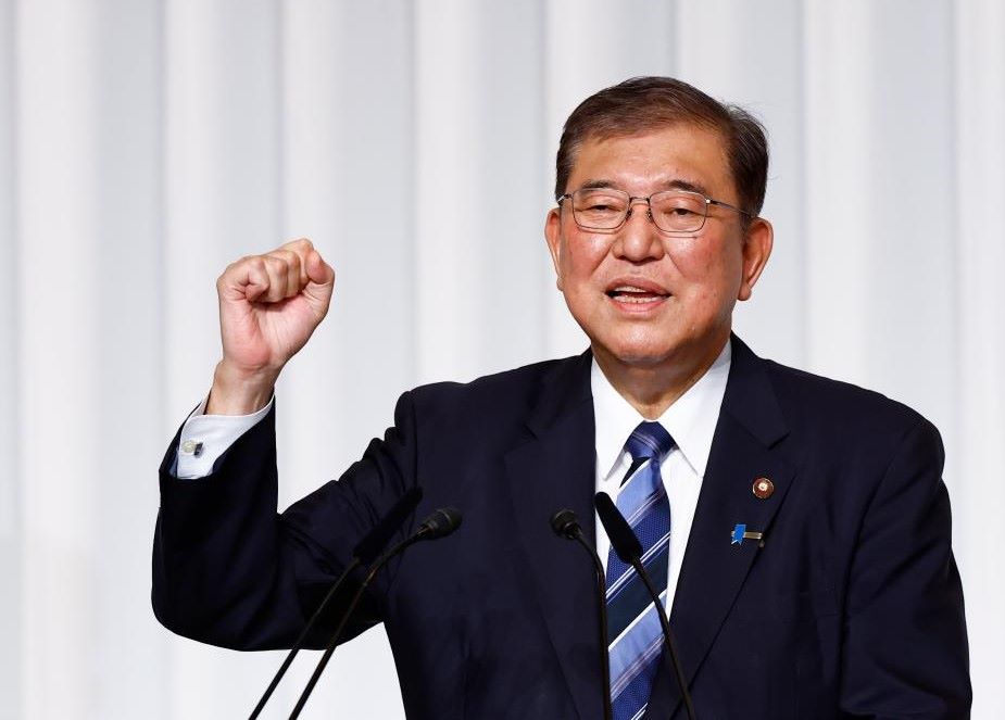 이시바 시게루 일본 총리. 사진: 신화통신