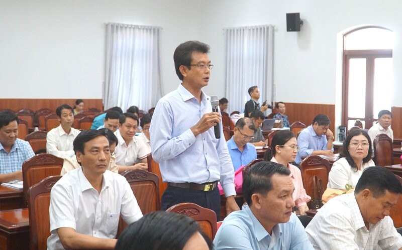Bi thu Dang uy xa Phuoc Long, Bac Lieu neu huong khac phuc kho khan khi van hanh chinh quyen 2 cap. Anh: Nhat Ho