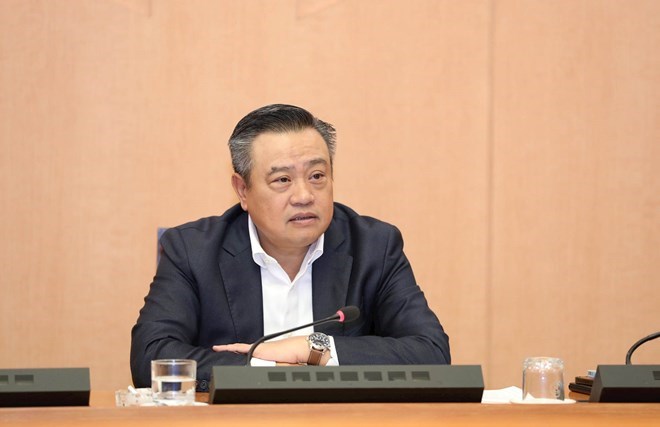 Le president de Hanoi, Tran Sy Thanh. Photo: Tien Thanh