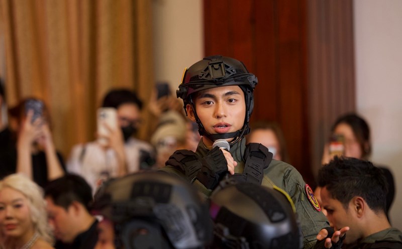 Singer Mono at the Bold Soldier press conference. Photo: Organizing Committee.