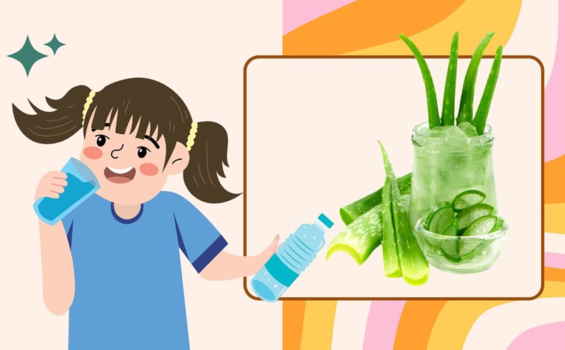 Dilute aloe vera juice helps detoxify the liver in the evening. Graphic photo: Nguyen Ly