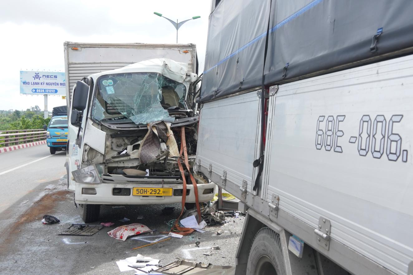 La scene de l'accident sur le pont de Can Tho