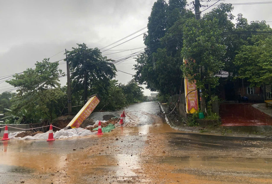Nhieu khu vuc bi anh huong sau mua lon