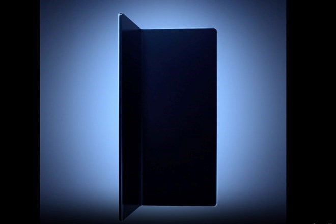 Samsung establecio un nuevo registro con una pantalla plegable soportar 500,000 veces para abrir y cerrar. Grafico: Quang Minh