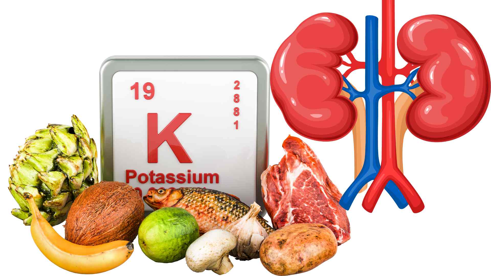 Potassium is good for the kidneys and blood pressure. Graphics: Ha May