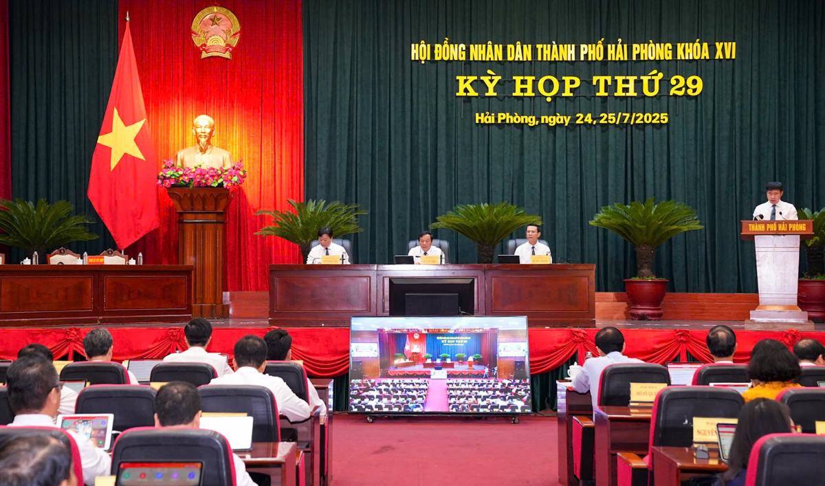 Quang canh ky hop. Ảnh: Cong TTDT Hai Phong
