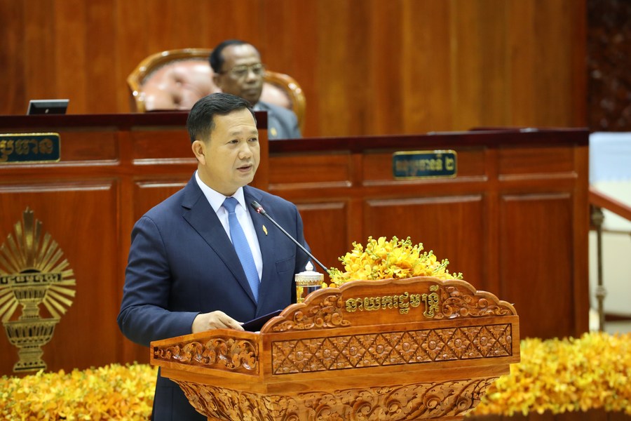 Thu tuong Campuchia Hun Manet da viet thu cho Chu tich Hoi dong Bao an Lien Hop Quoc ve giao tranh bien gioi Thai Lan - Campuchia. Anh: Xinhua 