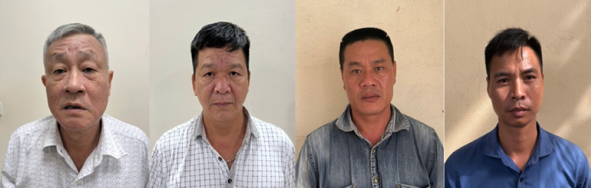 4 đối tượng bị Công an Quảng Ninh khởi tố. Ảnh: Trung tâm Truyền thông tỉnh Quảng Ninh