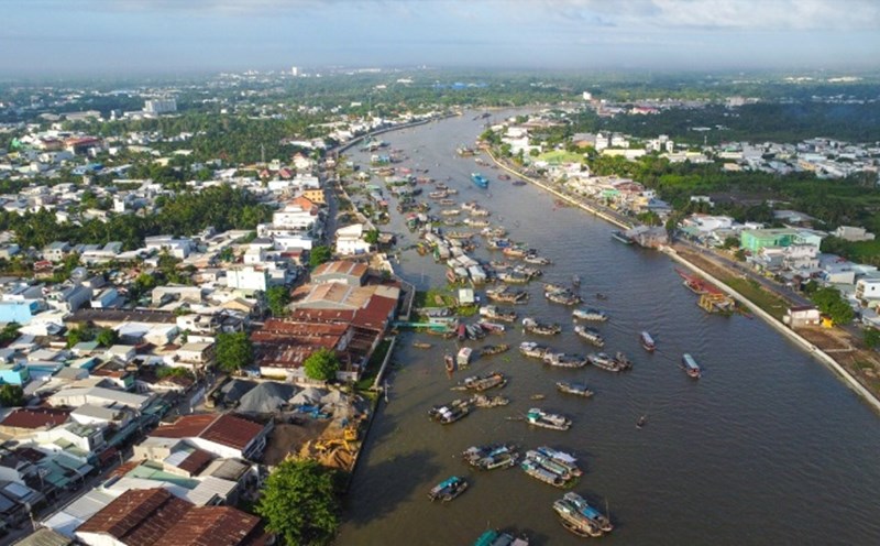 A corner of Can Tho City seen from above. Photo: Phong Linh