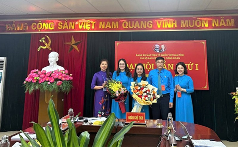 The first Congress of the Cao Bang Trade Union Working Committee was successful. Photo: Hoang Lam