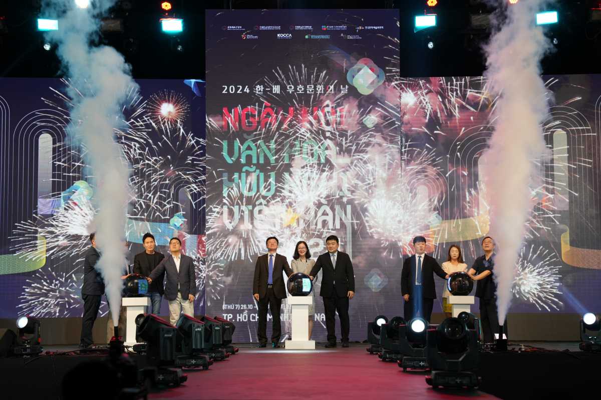 Ngay hoi Giao luu Van hoa Viet - Han 2024 tai Thanh pho Ho Chi Minh. Anh: Dai su quan Han Quoc