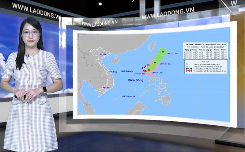 Weather forecast for tonight and tomorrow, July 25