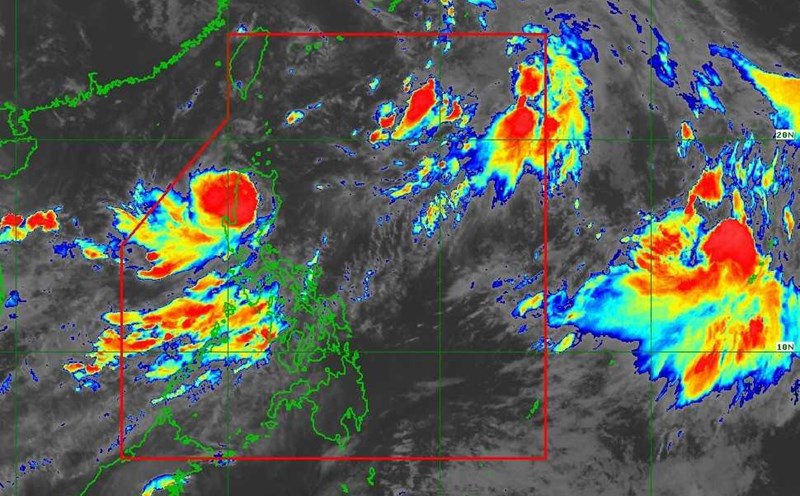 Storm No. 4 and two storms are active at the same time in the Northwest Pacific Ocean on July 25, 2025. Photo: PAGASA