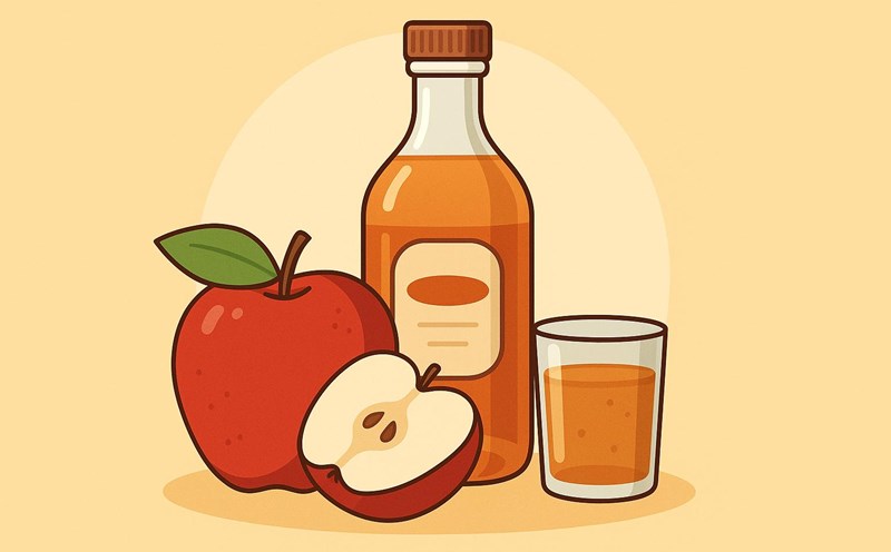 Apple cider vinegar helps control blood sugar effectively. Graphic photo: Hoang Loc