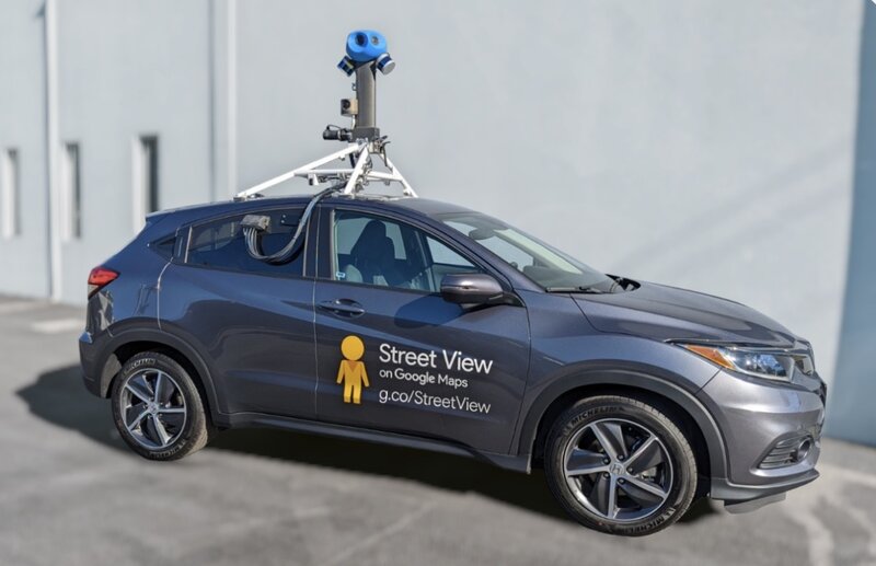 Google Maps용 사진 촬영 차량. 사진: Google