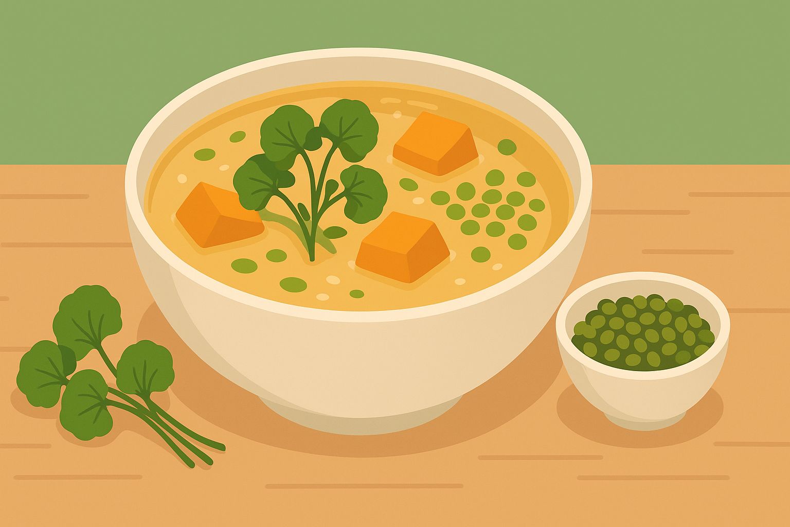 Simple soup that helps detoxify the liver. Graphic photo: Hoang Loc