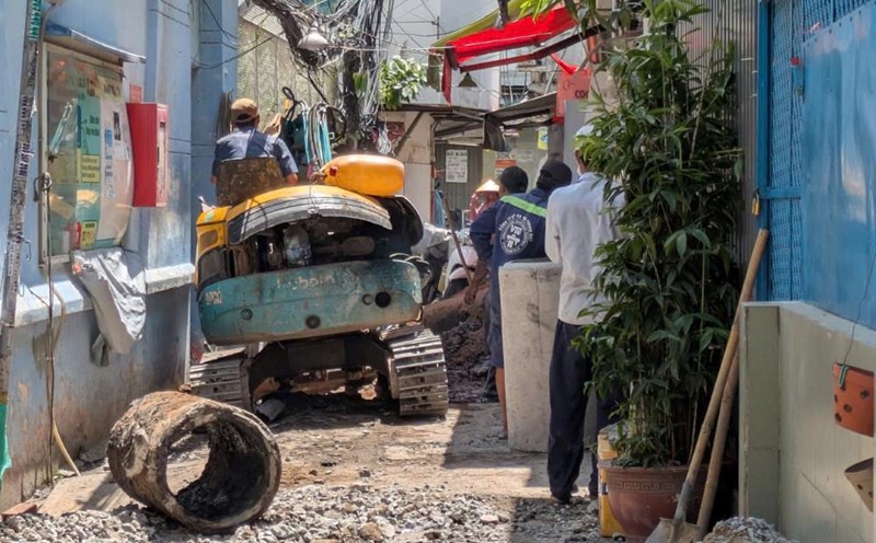 A series of alleys in the new ward of Ho Chi Minh City changed their clothes