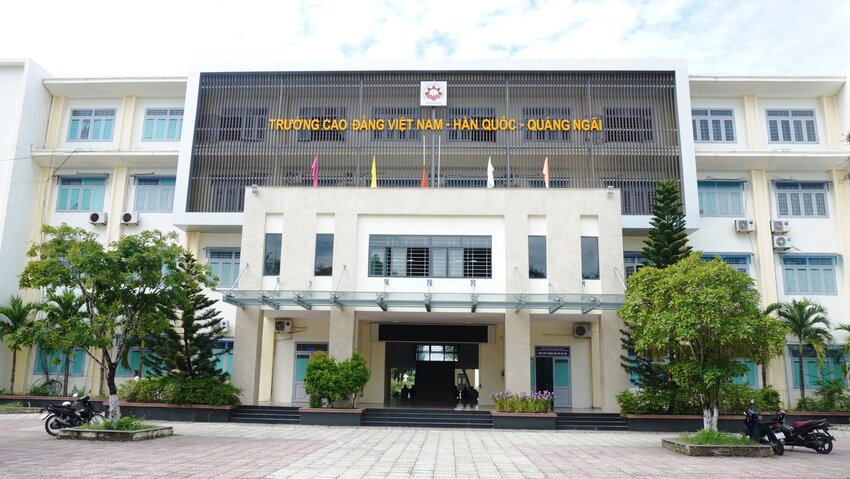 Vietnam - Korea - Quang Ngai College started construction in April 2014, with a total ODA investment of 6.3 million USD. Photo: Vien Nguyen
