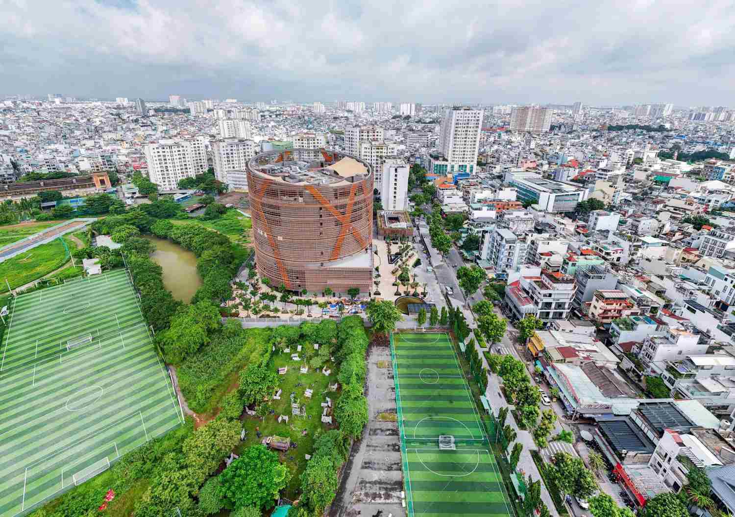 Overview of the Phu Tho Multi-purpose Circus and Performance Project in Ho Chi Minh City. Photo: Minh Quan