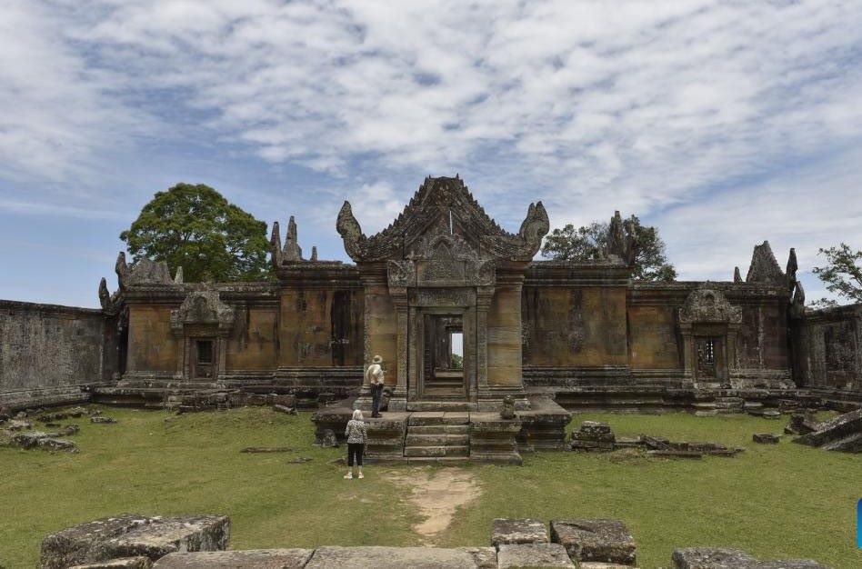 Du khach tham quan den Preah Vihear nam 2022. Anh: Xinhua
