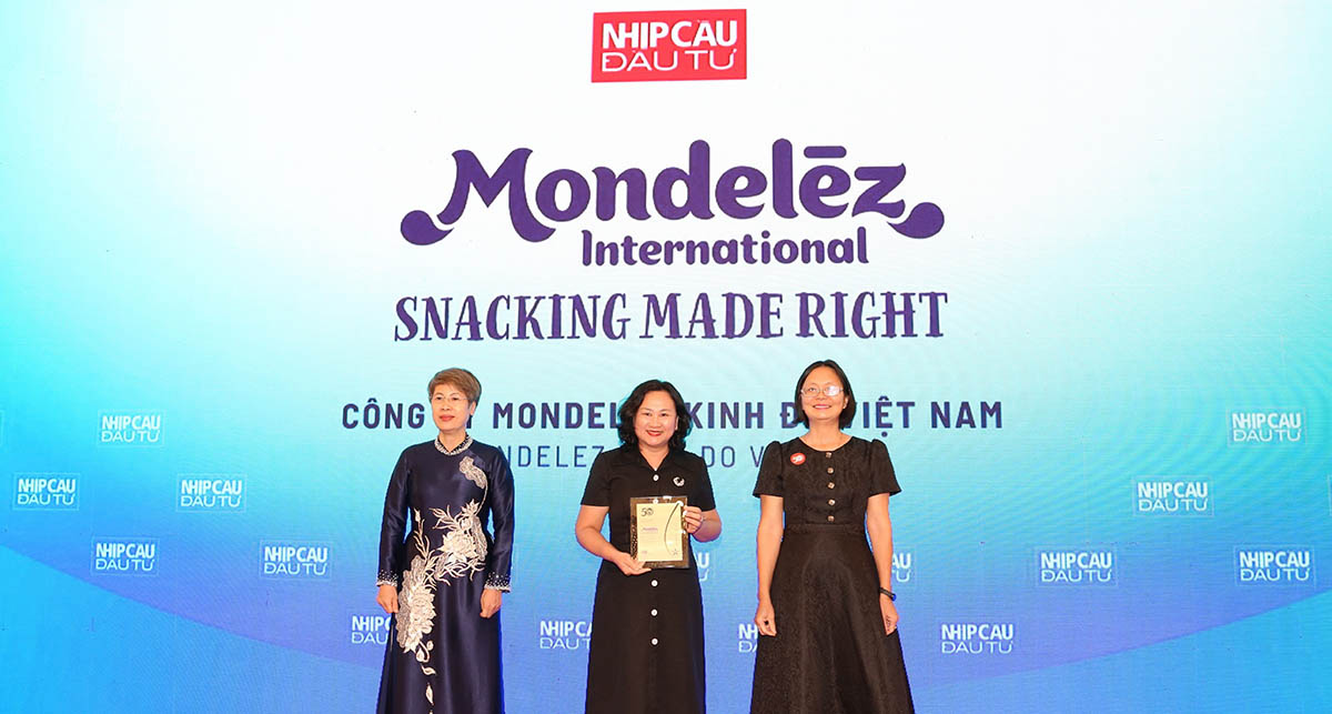 Mondelez Kinh Do continues to be in the top 50 sustainable development enterprises in 2025. Photo: Provided by the enterprise