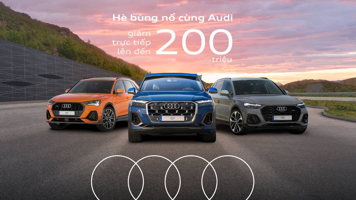 Audi Vietnam launched the promotion program "Exploding taxi with Audi", providing many special financial support packages with a total value of up to 200 million VND. Photo: Audi Vietnam