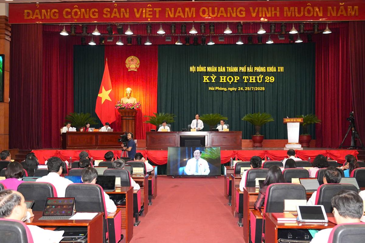 Quang canh ky hop. Ảnh: Cong TTDT Hai Phong