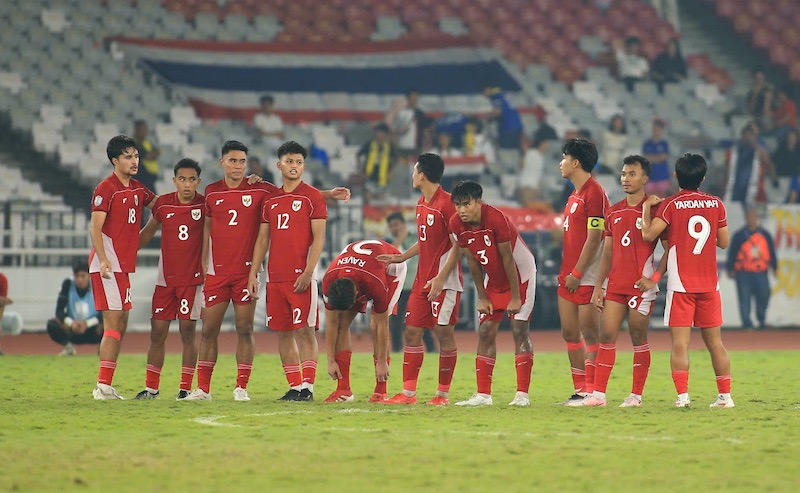 Cau thu U23 Indonesia. Anh: Trong Hieu