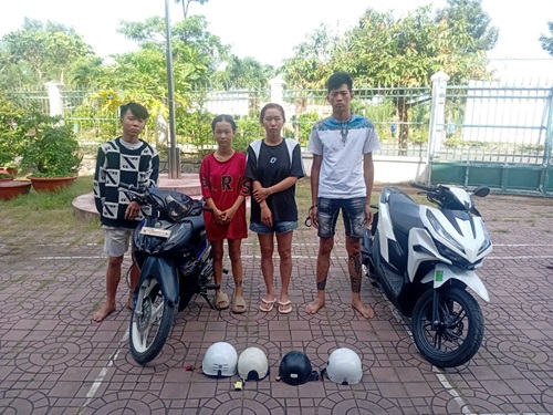 Cac doi tuong tai co quan Cong an. Anh: Cong an Can Tho