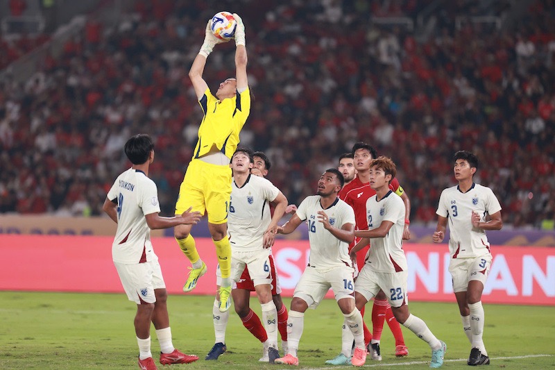 U23 태국은 U23 동남아시아 챔피언십 2025 준결승에서 패배했습니다. 사진: 쫑히에우