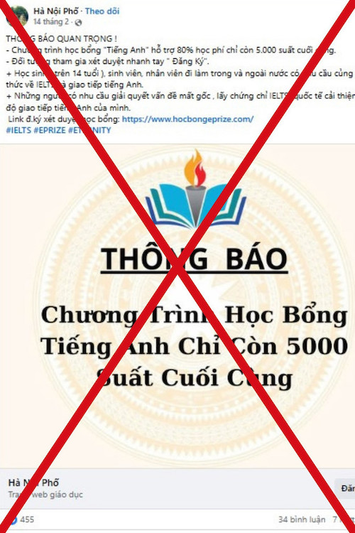 Mot so thong tin, hinh anh gia mao hoc bong Tieng Anh duoc Bo GDDT cong bo 