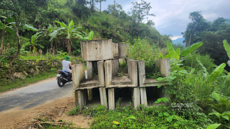 Viec thi cong tuyen duong dan vao xa Ban Ho, tinh Lao Cai hien da duoc gia han hoan thanh den 30.8.2025. Anh: Trong Loc
