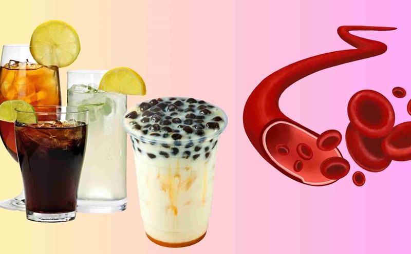 Some drinks can damage blood vessels. Graphics: Ha May