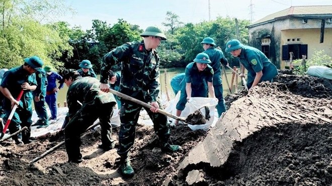 Lực lượng phòng thủ dân sự chuyên trách gồm nhiều thành phần, theo quy định tại Nghị định số 200/2025/NĐ-CP. Ảnh: Hanoi.gov.vn
