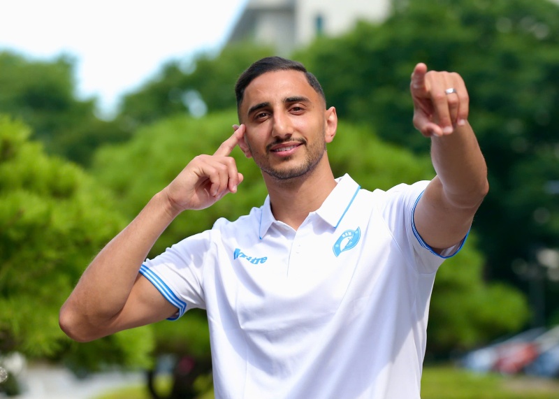 남딘 클럽의 신입 선수 마흐무드 에이드. 사진: NDFC