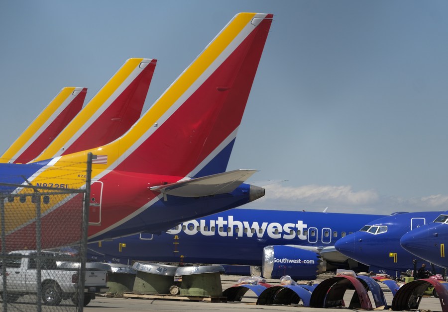 Un avion Boeing 737 de Southwest Airlines. Foto: Xinhua