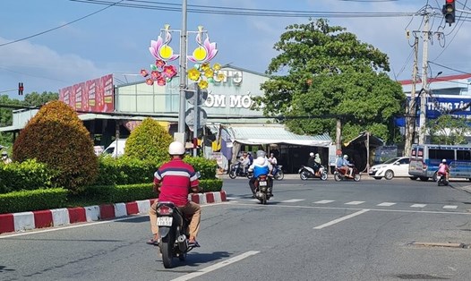 Điểm đầu cầu Bạc Liêu 5 được xác định tại điểm giao đường Trần Huỳnh - Võ Thị Sáu, phường Bạc Liêu, tỉnh Cà Mau. Ảnh: Nhật Hồ