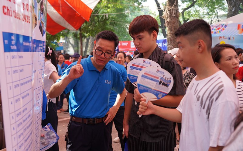 The University of Natural Sciences (VNU) forecasts a decrease in admission scores. Photo: School