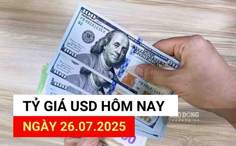 USD exchange rate today, July 26, 2025.