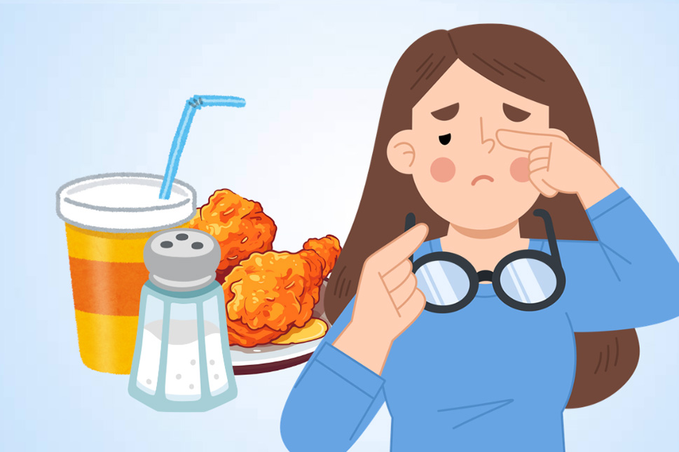 Foods that silently harm your vision. Graphics: Thien Nhan