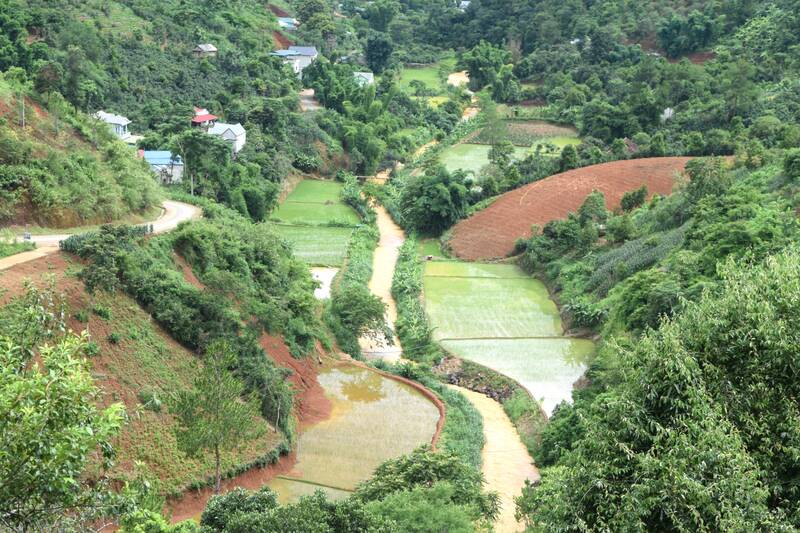 Ho ban Mong hien dang tuoi tu chay on dinh cho hon 260ha dat nong nghiep ven suoi Nam La va tao nguon nuoc bo sung cho tong cong 947ha dat canh tac tai cac xa lan can. Anh: Truong Son